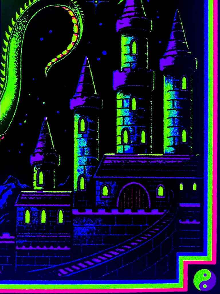 Wizard Blacklight Poster