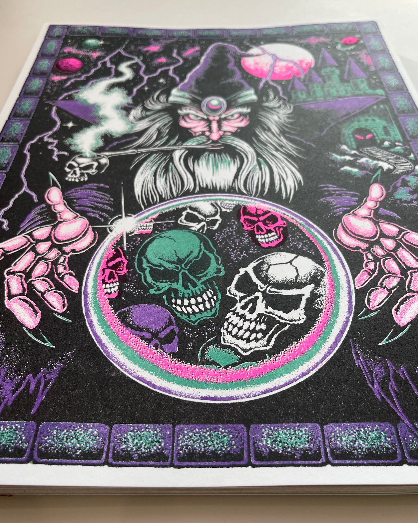 Wizard Risograph Print