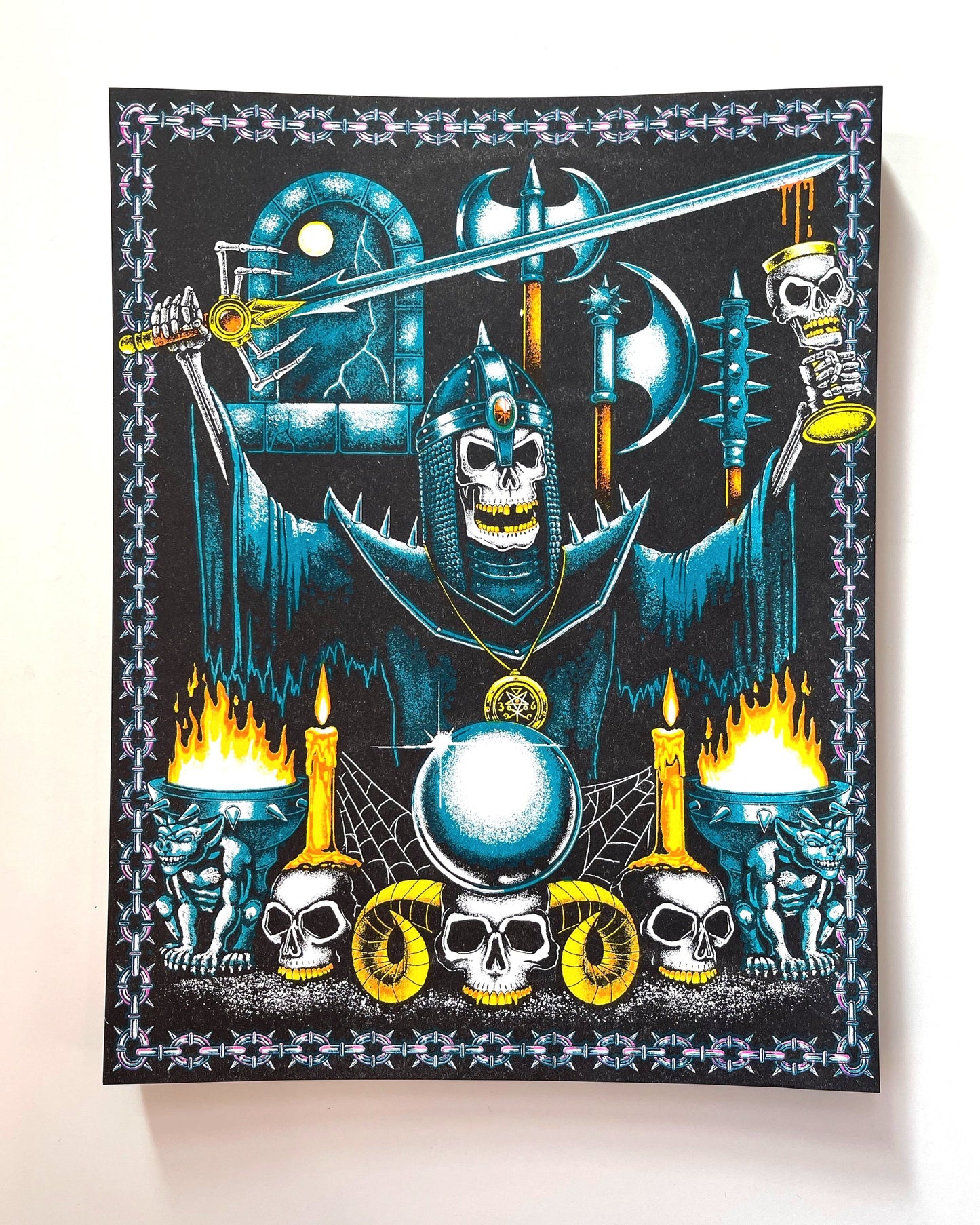 Blood Ritual Risograph Print