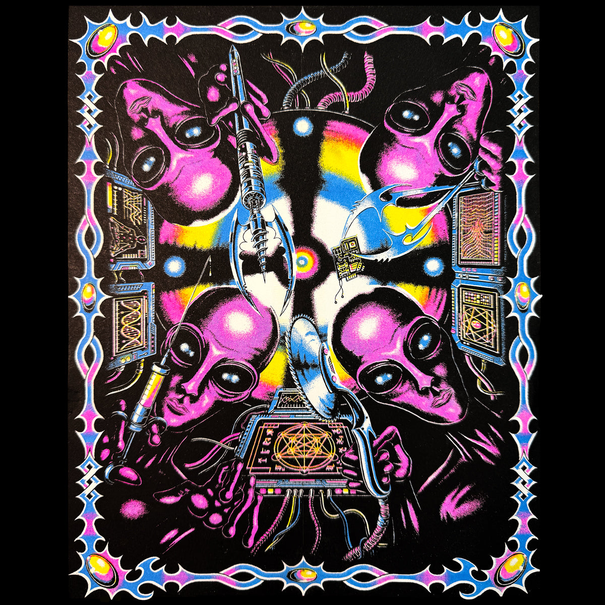Abduction Riso Print – Josh Freydkis Skeleton Factory