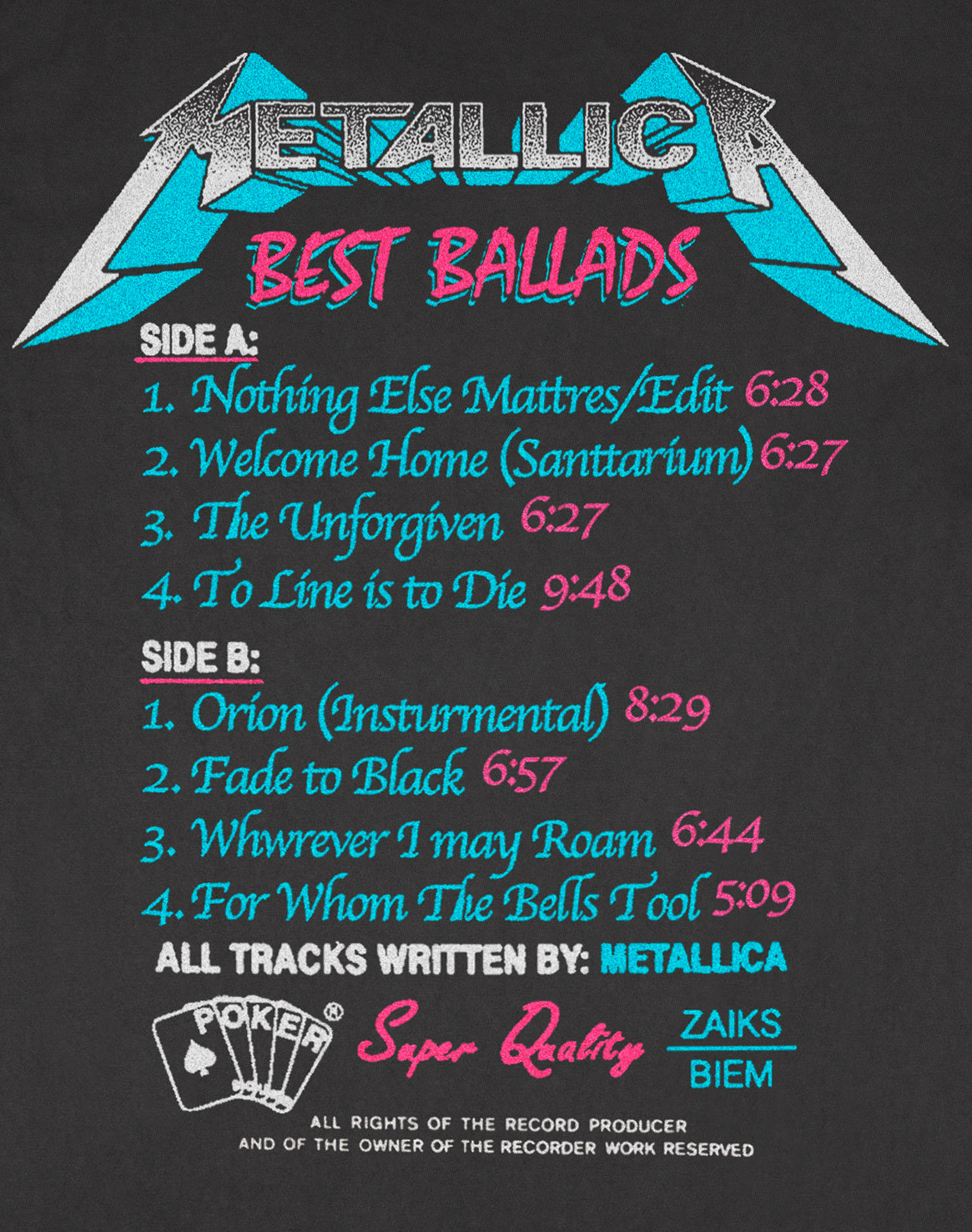 Best Ballads T-shirt