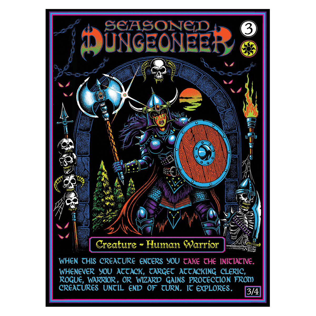 Seasoned Dungeoneer Blacklight Poster *PREORDER*