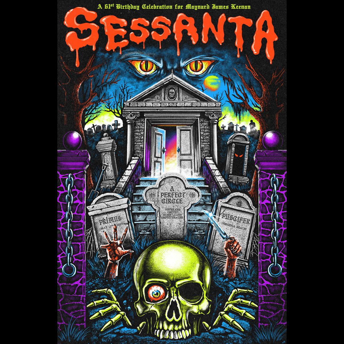 Sessanta Poster 2.0 (Primus, A Perfect Circle, Puscifer) - Virginia Beach, VA