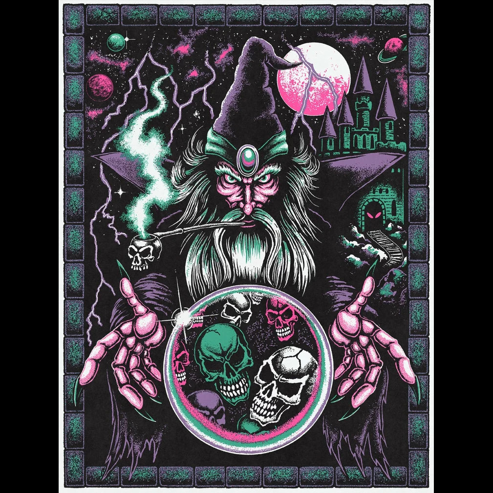 Wizard Risograph Print