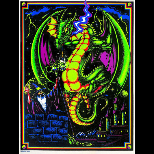 Wizard Blacklight Poster