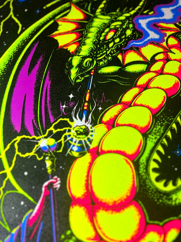 Wizard Blacklight Poster