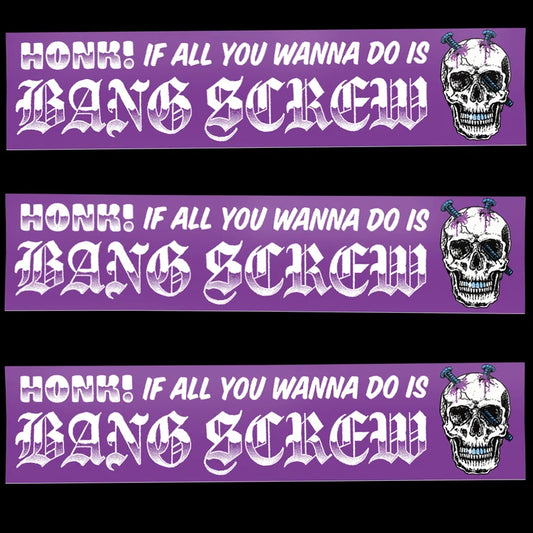 Bang Screw Bumper Sticker