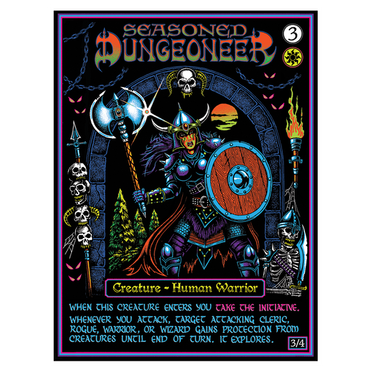 Seasoned Dungeoneer Blacklight Poster *PREORDER*
