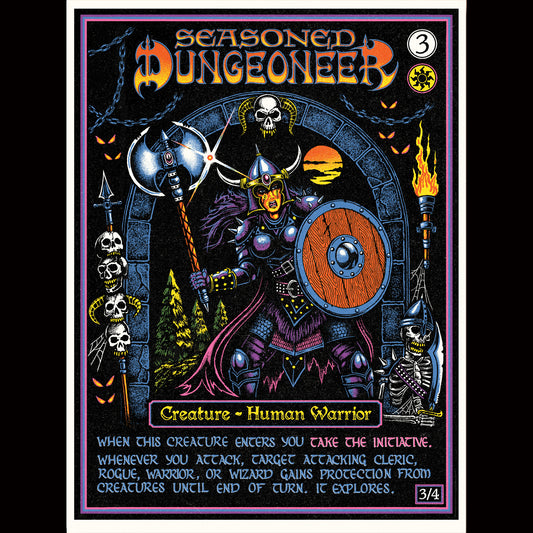 Seasoned Dungeoneer Risograph Print