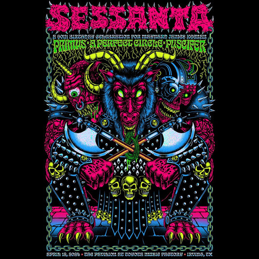 Sessanta Poster (Primus, A Perfect Circle, Puscifer) - Irving, TX