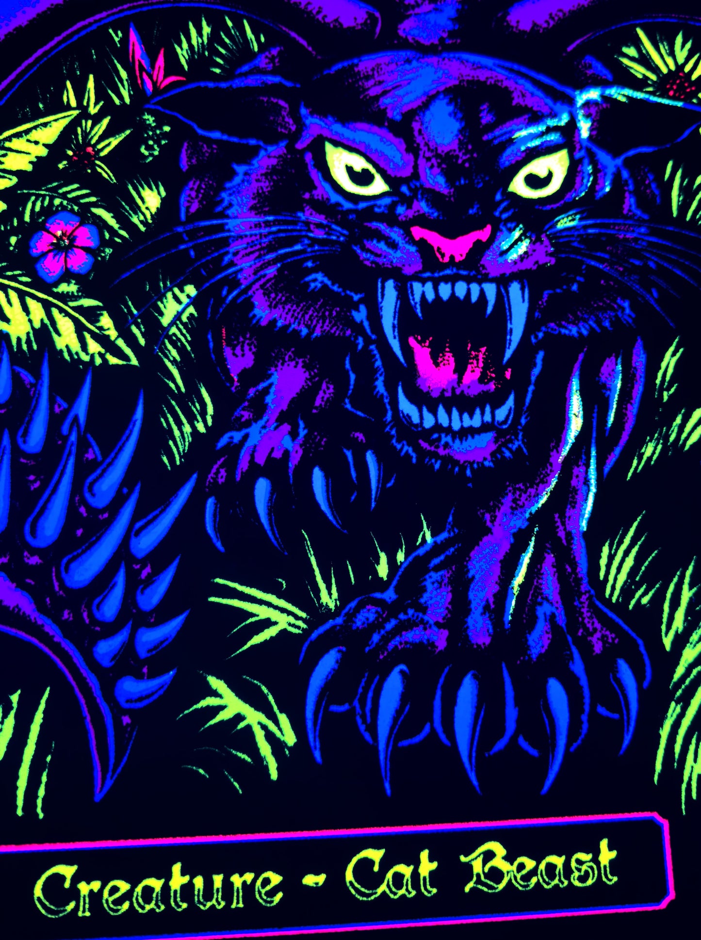 Displacer Kitten Blacklight Poster
