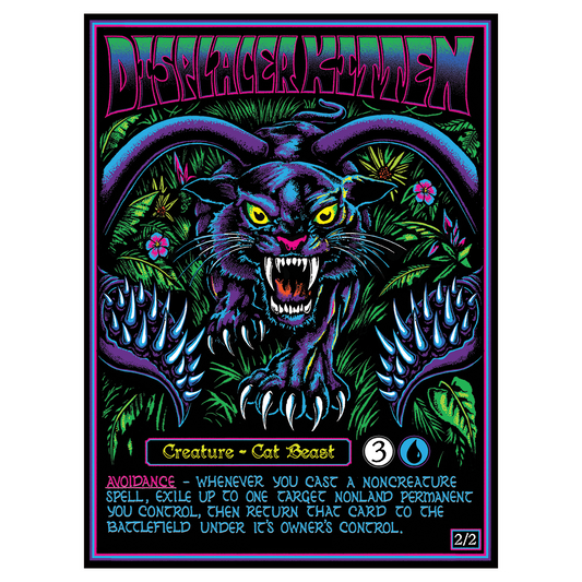 Displacer Kitten Blacklight Poster *PREORDER*