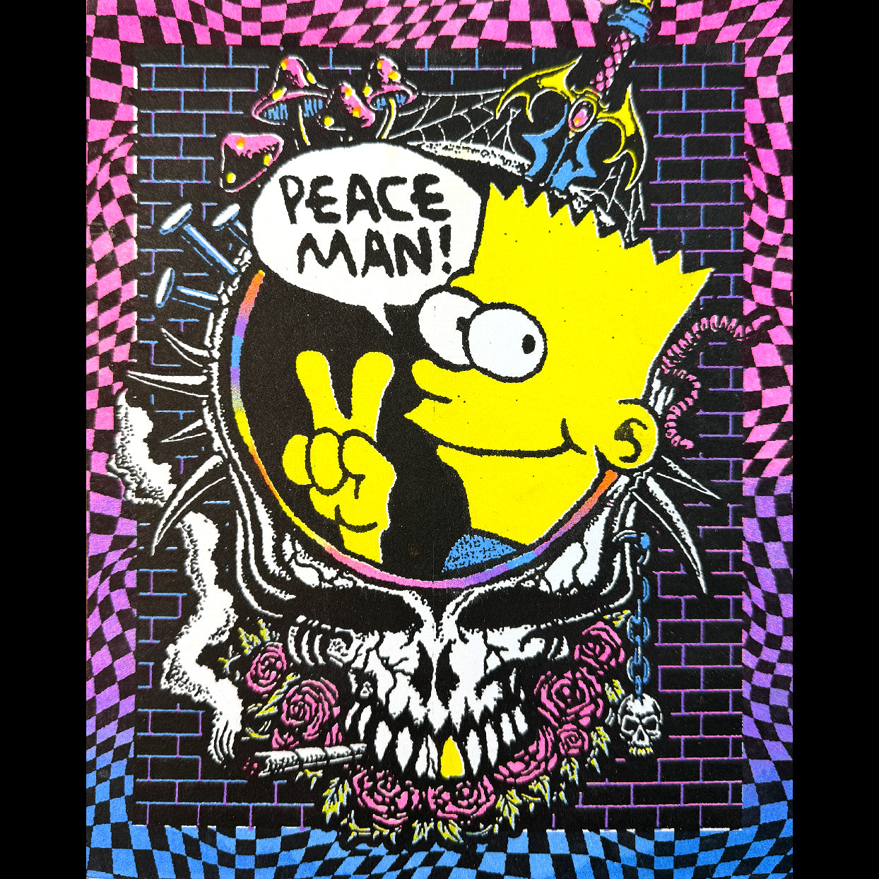 Peace Man Riso Print