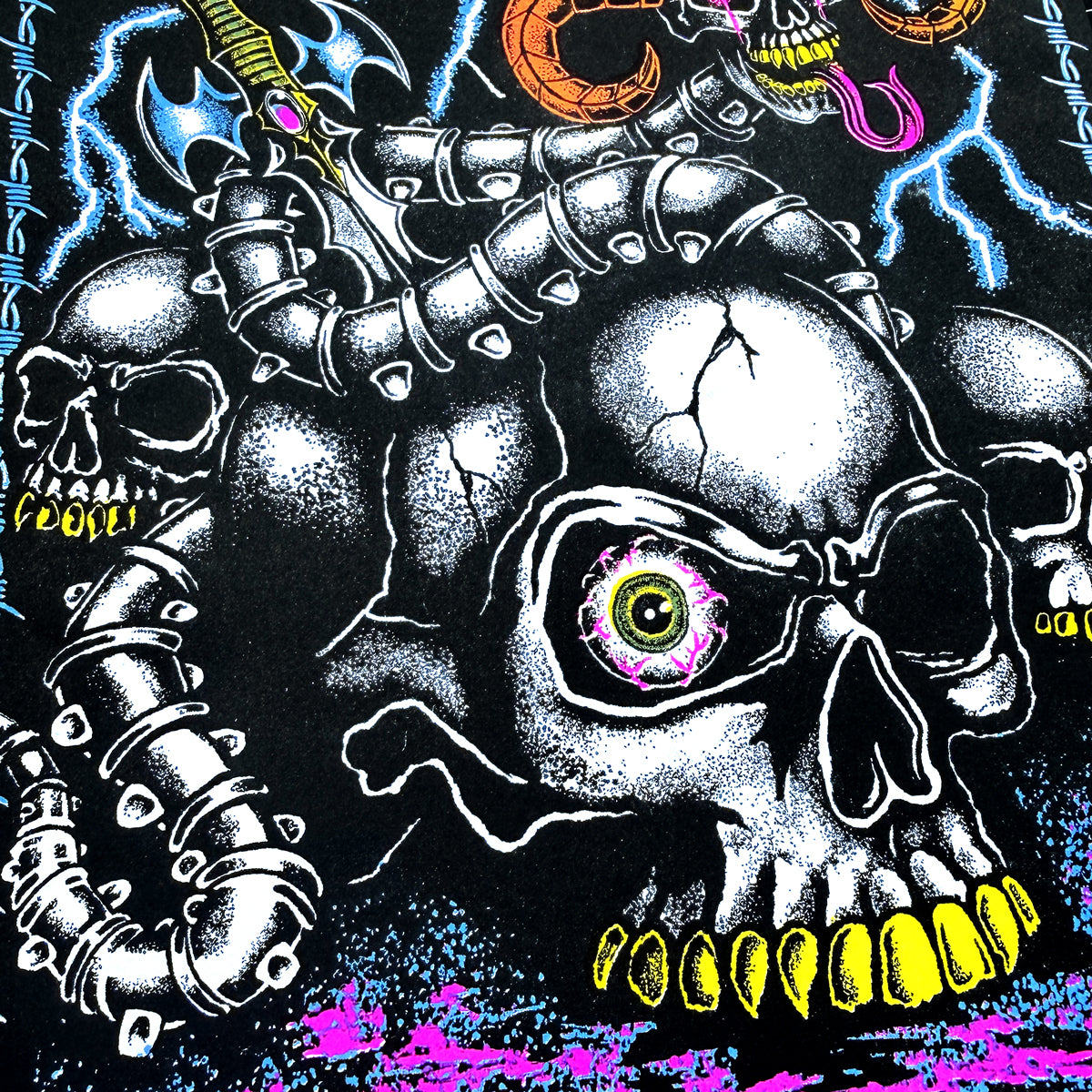 Bone Snake Riso Print