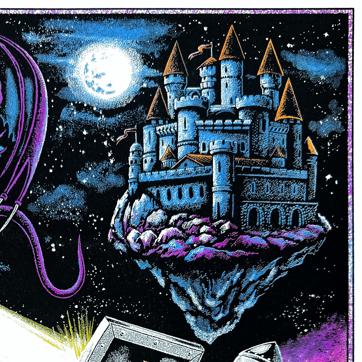 Champions of Sky Castle Keep Risograph Print
