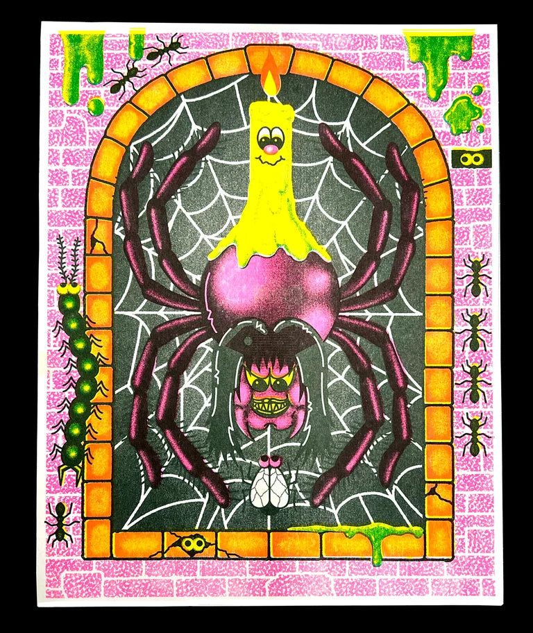 "SPIDER QUEEN" RISOGRAPH PRINT