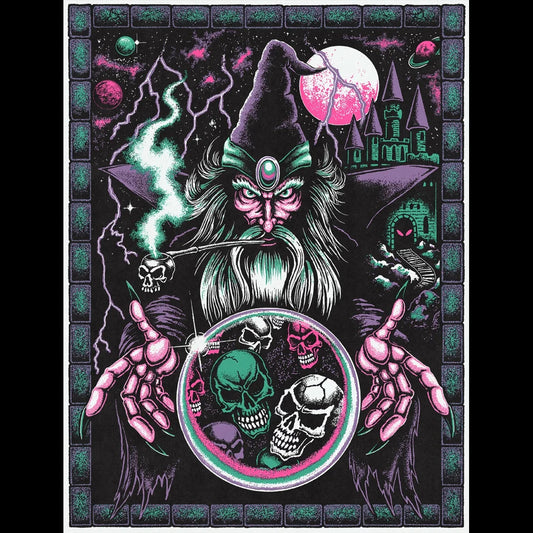 Wizard Risograph Print