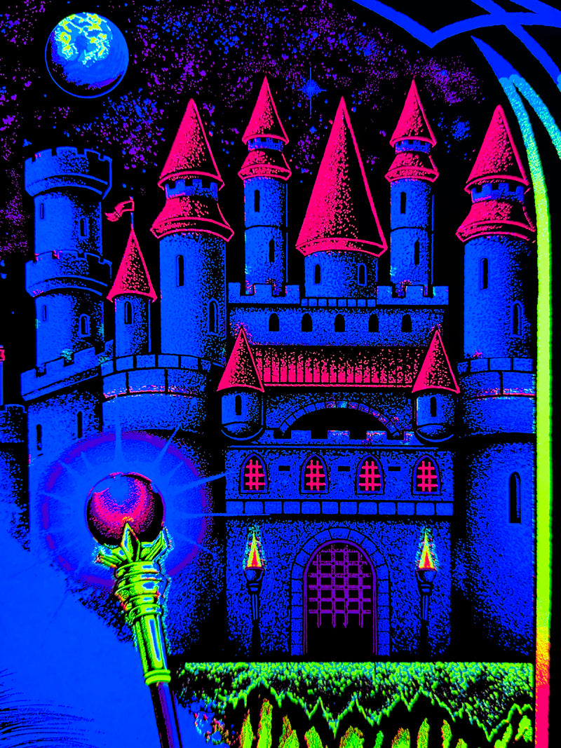 The Wizard's Tube Blacklight Poster