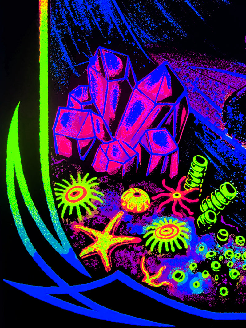 The Wizard's Tube Blacklight Poster