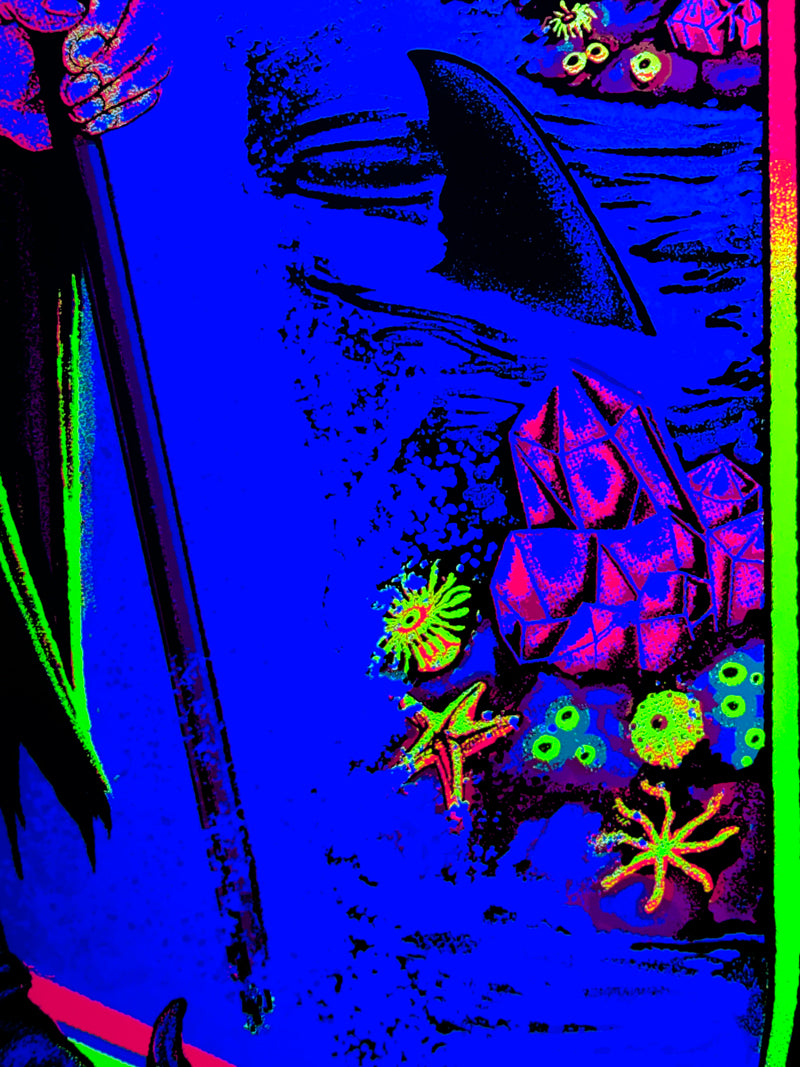 The Wizard's Tube Blacklight Poster