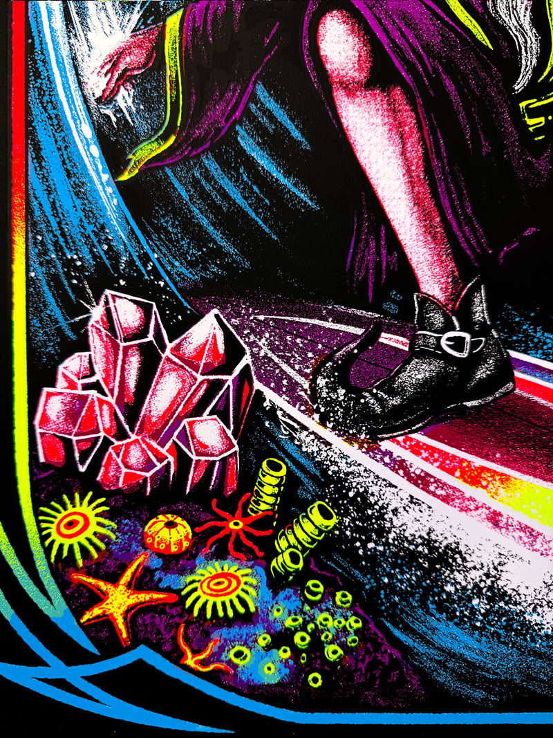 The Wizard's Tube Blacklight Poster